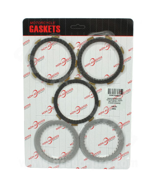 DISQUES EMBRAYAGE MOTEUR  HONDA CBF 125 2009 YAMAHA MT 125 2014-2019 YAMAHA YZF-R 125 2014-2018 ARCHIVE 125  (4LISSES+5GARNIS)