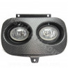 DOUBLE OPTIQUE SCOOT ADAPT. MBK BOOSTER / YAMAHA BWS CARBONE MAT TRESSE (HOMOLOGUE CE)