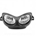 DOUBLE OPTIQUE SCOOT ADAPT. YAMAHA NITRO CARBONE MAT TRESSE (HOMOLOGUE CE)