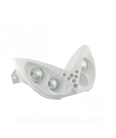 DOUBLE OPTIQUE TNT 4 LAMPES HALOGENE ADAPT. YAMAHA NITRO / AEROX BLANC *