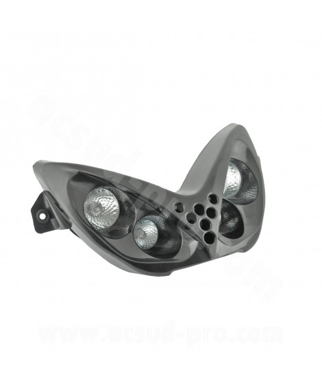 DOUBLE OPTIQUE TNT 4 LAMPES HALOGENE ADAPT. YAMAHA NITRO / AEROX NOIR  *