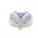 DOUBLE OPTIQUE TNT 4 LAMPES HALOGENE + LEDS ADAPT. MBK 50 BOOSTER 1999-2003 / YAMAHA 50 BWS 1999-2003 BLANC *