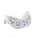 DOUBLE OPTIQUE TNT 4 LAMPES HALOGENE + LEDS BLEU ADAPT. YAMAHA NITRO / AEROX BLANC *