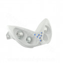 DOUBLE OPTIQUE TNT 4 LAMPES HALOGENE + LEDS BLEU ADAPT. YAMAHA NITRO / AEROX BLANC *