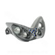 DOUBLE OPTIQUE TNT 4 LAMPES HALOGENE + LEDS BLEU ADAPT. YAMAHA NITRO / AEROX IMIT CARBONE *