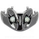 DOUBLE OPTIQUE TNT AVEC CLIGNOTANT LEDS ADAPT. MBK MACH G / YAMAHA JOG R  NOIR *