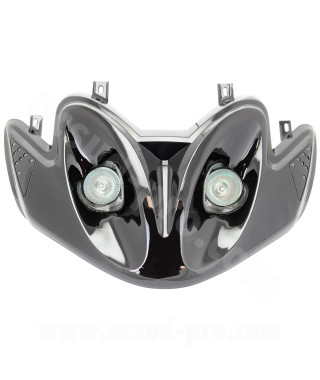 DOUBLE OPTIQUE TNT AVEC CLIGNOTANT LEDS ADAPT. MBK MACH G / YAMAHA JOG R  NOIR *