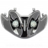 DOUBLE OPTIQUE TNT AVEC CLIGNOTANT LEDS ADAPT. MBK MACH G / YAMAHA JOG R  NOIR *