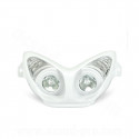 DOUBLE OPTIQUE TNT AVEC CLIGNOTANT LEDS ADAPT. YAMAHA NITRO / AEROX BLANC *