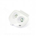 DOUBLE OPTIQUE TNT HALOGENE ADAPT. MBK 50 BOOSTER 1999-2003 / YAMAHA 50 BWS 1999-2003 BLANC *