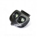 DOUBLE OPTIQUE TNT HALOGENE ADAPT. MBK 50 BOOSTER 1999-2003 / YAMAHA 50 BWS 1999-2003  IMIT CARBONE *
