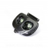 DOUBLE OPTIQUE TNT HALOGENE ADAPT. MBK 50 BOOSTER 1999-2003 / YAMAHA 50 BWS 1999-2003  IMIT CARBONE *