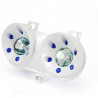 DOUBLE OPTIQUE TNT HALOGENE SPACE ADAPT. YAMAHA ROCKET BLANC / BLEU *