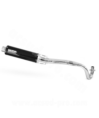 ECHAPPEMENT NHRC N-0130C CARBONE ADAPT. CITY 50 / 125cc. DAX REPLICA  TUNING * (MODELE E4 EFI) NON HOMOLOGUE