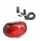ECLAIRAGE VELO ARRIERE A PILES WTP SPORT ET OUTDOOR