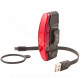 ECLAIRAGE VELO ARRIERE USB SUR TIGE DE SELLE SPANNINGA ARCO NOIR