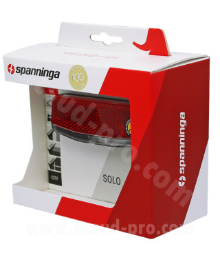 ECLAIRAGE VELO ARRIERE VAE SUR PORTE BAGAGES SPANNINGA SOLO