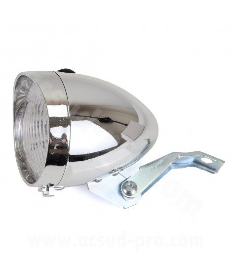 ECLAIRAGE VELO AVANT SUR FOURCHE A PILES STYLE RETRO