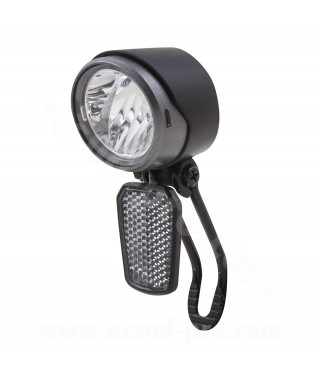 ECLAIRAGE VELO AVANT VAE/E-BIKE SUR FOURCHE SPANNINGA X&O 30 NOIR (VRAC)