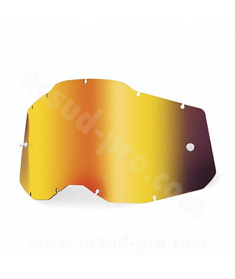 ECRAN DE RECHANGE 100% ACCURI 2 / STRATA 2 MIRROR RED