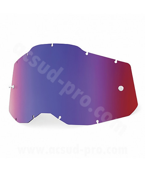 ECRAN DE RECHANGE 100% ACCURI 2/STRATA 2 ROUGE/BLEU MIRROR