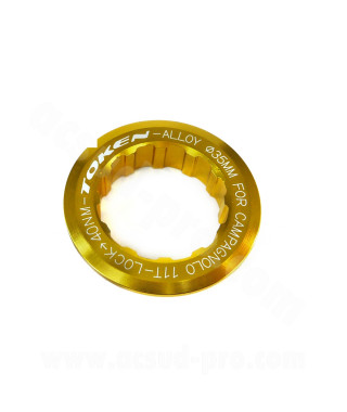 ECROU DE CASSETTE TOKEN CAMPAGNOLO 11 DENTS OR