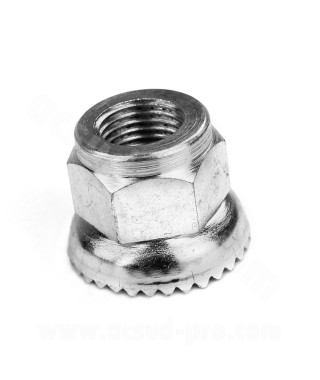 ECROU ROUE Ø10X100 FAUX BORGNE RONDELLE CRANTEE