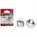 EMBOUT DE GUIDON ROUTE CHROME VELOX (LA PAIRE)