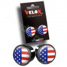 EMBOUT DE GUIDON ROUTE USA VELOX (LA PAIRE)