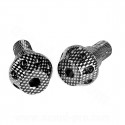 EMBOUT GUIDON CNC MOLETE RB MAX ADAPT. YAMAHA TMAX 500 CARBONE (LA PAIRE)