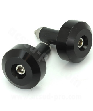 EMBOUT GUIDON OPM DINGO SCOOT / MAXISCOOT / MOTO NOIR Ø14mm  (LA PAIRE)
