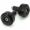 EMBOUT GUIDON OPM DINGO SCOOT / MAXISCOOT / MOTO NOIR Ø14mm  (LA PAIRE)