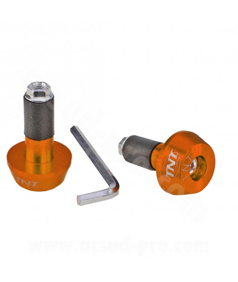 EMBOUT GUIDON OPM JIMNY SCOOT / MAXIDSCOOT / MOTO ALU Ø14mm (LA PAIRE)