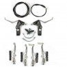 ENSEMBLE COMPLET FREIN V-BRAKE WTP AVANT ET ARRIERE ALU + NYLON COMPOSITE  (LEVIERS/ETRIERS/COUDES)