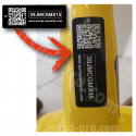 ETIQUETTE D'IDENTIFICATION VELO AUVRAY AVEC QR CODE (VENDU PAR 20)