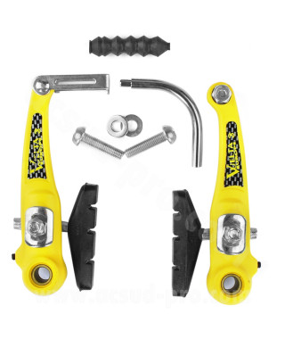 ETRIER DE FREIN ALU JAUNE
