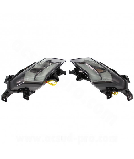 FEU ARRIERE A LED COMPLET RB MAX ADAPT. YAMAHA TMAX 530 2017-2019 HOMOLOGUE FUME (LA PAIRE) CLIGNOTANT INTEGRE