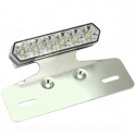 FEU ARRIERE BARRETTE TRANSP + SUPPORT PLAQUE HOMOLOGUE