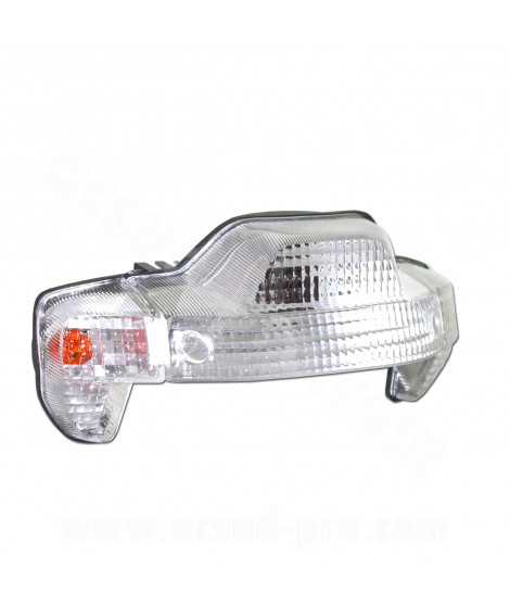 FEU ARRIERE COMPLET ADAPT. MBK 50 BOOSTER 1999-2003 / YAMAHA 50 BWS 1999-2003  TRANSPARENT AVEC CLIGNOTANTS   *