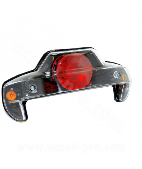 FEU ARRIERE COMPLET ADAPT. MBK 50 BOOSTER 1999-2003 / YAMAHA 50 BWS 1999-2003  TYPE LEXUS FOND NOIR *