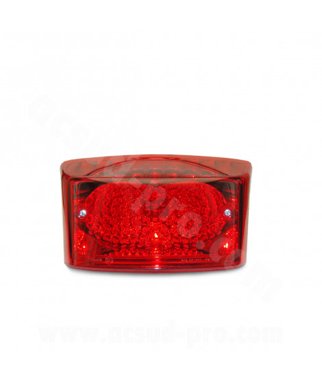 FEU ARRIERE COMPLET ADAPT. MBK 50 BOOSTER 2004 / YAMAHA 50 BWS 2004 ROUGE (HOMOLOGUE CE) (OEM : 5WW-H4700-00)