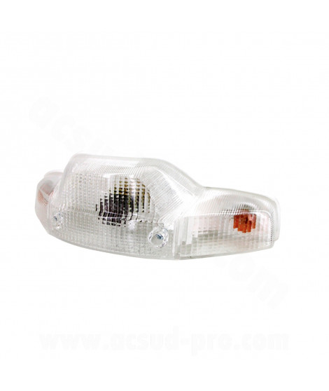 FEU ARRIERE COMPLET ADAPT. MBK 50 BOOSTER / YAMAHA 50 BWS 1990-1998 TRANSPARENT AVEC CLIGNOTANTS *