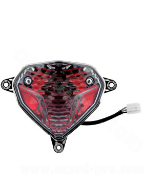 FEU ARRIERE COMPLET ADAPT. MBK 50 NITRO 2013 / YAMAHA 50 AEROX 2013 TRANSPARENT *