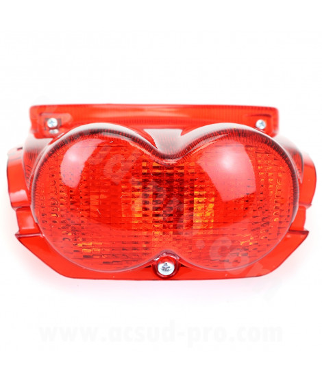 FEU ARRIERE COMPLET ADAPT. MBK 50 OVETTO 1997-2007 / YAMAHA 50 NEOS 1997-2007 ROUGE (OEM : 5AD-H4710-00)*
