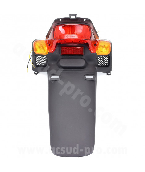 FEU ARRIERE COMPLET ADAPT. MBK BOOSTER NEXT / YAMAHA BWS NEXT AVEC BAVETTE (HOMOLOGUEE CE) 4SB