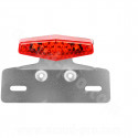 FEU ARRIERE DIAMANT ROUGE + SUPP PLAQUE HOMOLOGUE