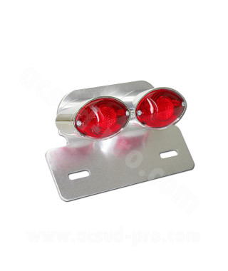 FEU ARRIERE DOUBLE + SUPPORT PLAQUE *