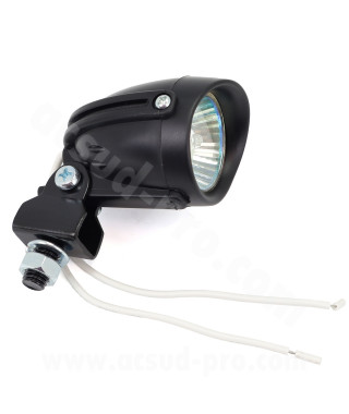 FEU AVANT ADDITIONNEL 12V 20W ORIENTABLE NOIR   * (Ø40MM)