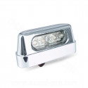 FEU ECLAIRAGE DE PLAQUE HOMOLOGUE TNT A LEDS CHROME