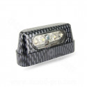 FEU ECLAIRAGE DE PLAQUE HOMOLOGUE TNT A LEDS IMITATION CARBONE